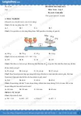 Đề kiểm tra học kì 1 Toán 3 Kết nối tri thức - Đề số 10